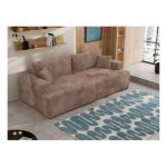 Sofa VIRELLA - brązowy, sztruks