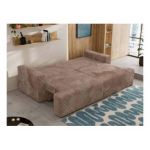 Sofa VIRELLA - brązowy, sztruks