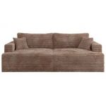 Sofa VIRELLA - brązowy, sztruks