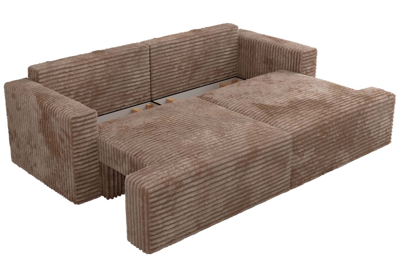 Sofa VIRELLA - brązowy, sztruks