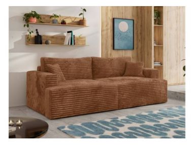 Sofa VIRELLA - pomarańczowy, sztruks