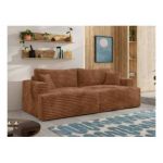 Sofa VIRELLA - pomarańczowy, sztruks