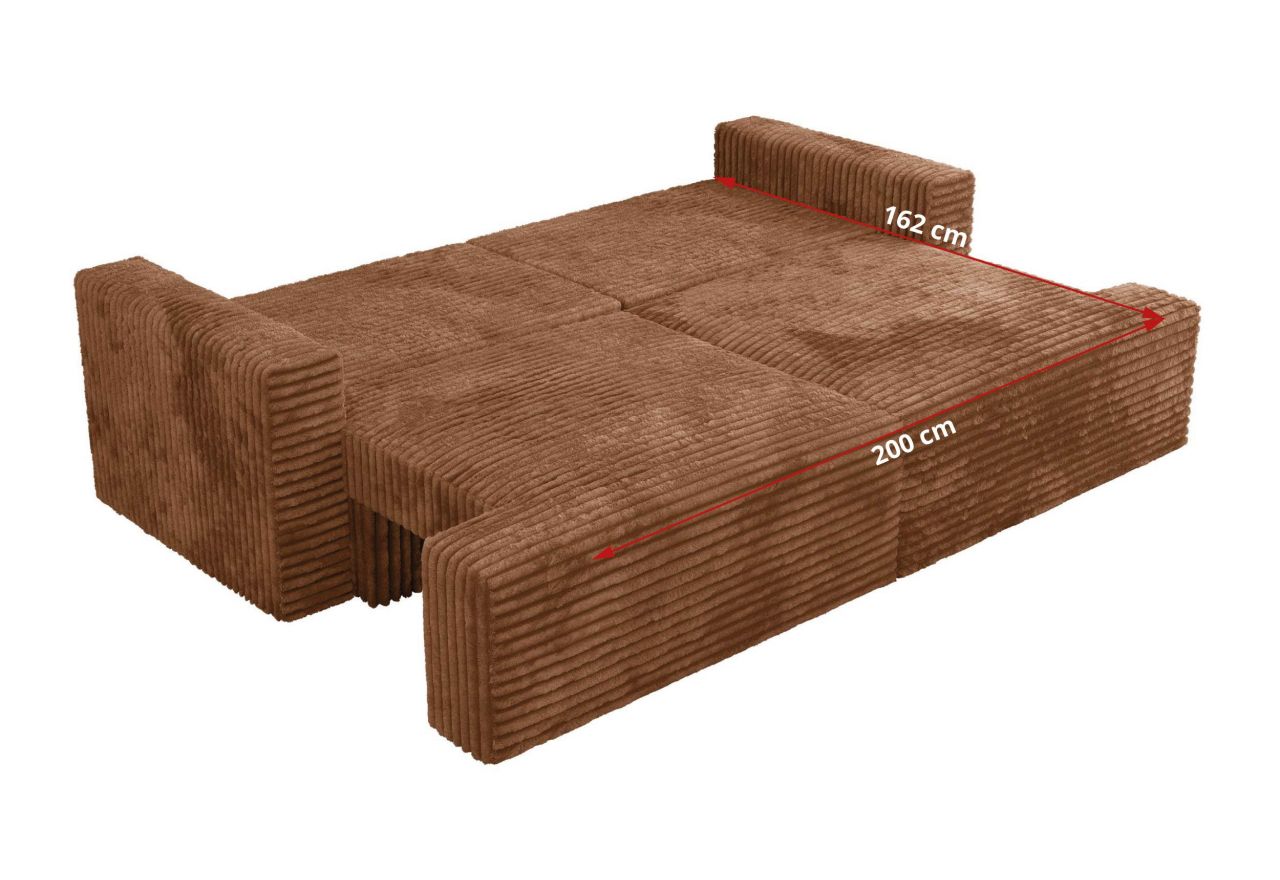 Sofa VIRELLA - pomarańczowy, sztruks