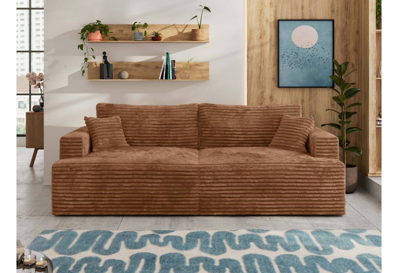 Sofa VIRELLA - pomarańczowy, sztruks