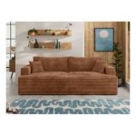 Sofa VIRELLA - pomarańczowy, sztruks