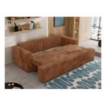 Sofa VIRELLA - pomarańczowy, sztruks