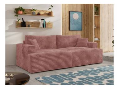 Sofa VIRELLA - różowy, sztruks