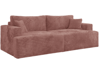 Sofa VIRELLA - różowy, sztruks