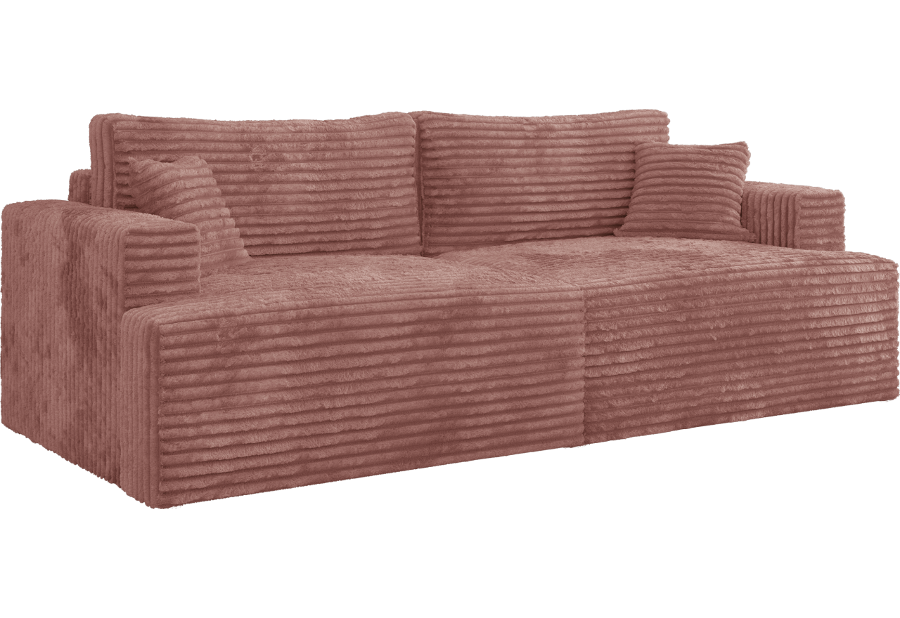 Sofa VIRELLA - różowy, sztruks