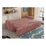 Sofa VIRELLA - różowy, sztruks