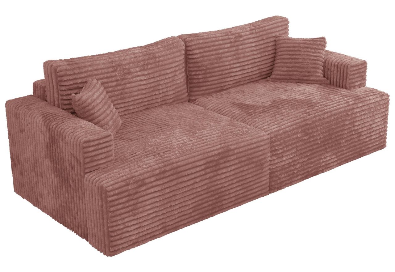 Sofa VIRELLA - różowy, sztruks