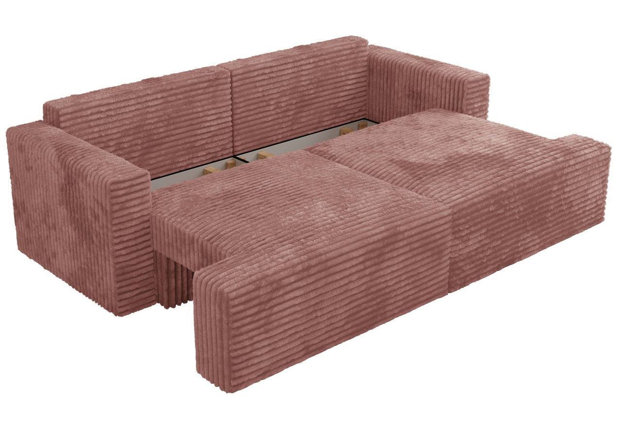 Sofa VIRELLA - różowy, sztruks