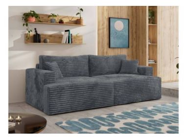 Sofa VIRELLA - ciemnoszary, sztruks