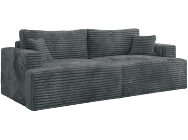 Sofa VIRELLA - ciemnoszary, sztruks
