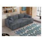 Sofa VIRELLA - ciemnoszary, sztruks