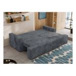 Sofa VIRELLA - ciemnoszary, sztruks