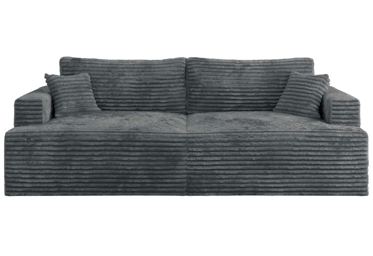 Sofa VIRELLA - ciemnoszary, sztruks