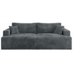 Sofa VIRELLA - ciemnoszary, sztruks