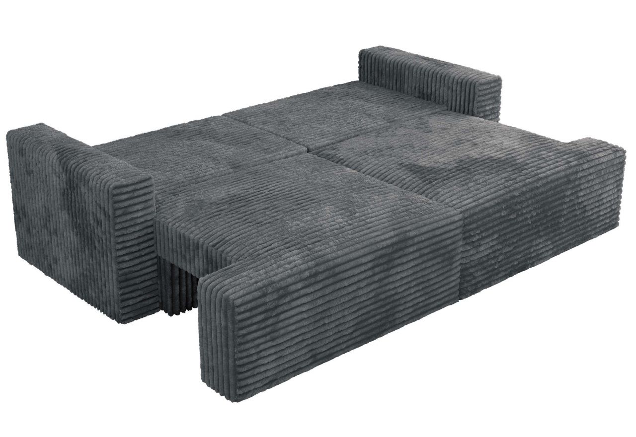 Sofa VIRELLA - ciemnoszary, sztruks