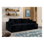 Sofa VIRELLA - czarny, sztruks