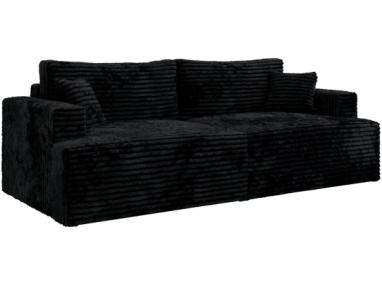 Sofa VIRELLA - czarny, sztruks