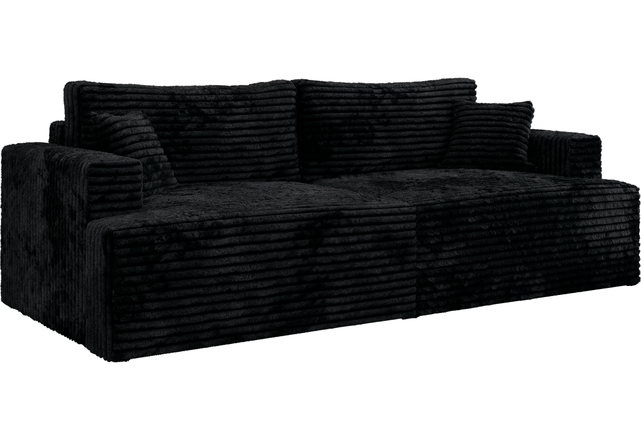 Sofa VIRELLA - czarny, sztruks