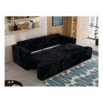 Sofa VIRELLA - czarny, sztruks