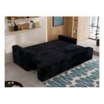 Sofa VIRELLA - czarny, sztruks