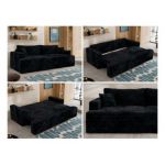 Sofa VIRELLA - czarny, sztruks