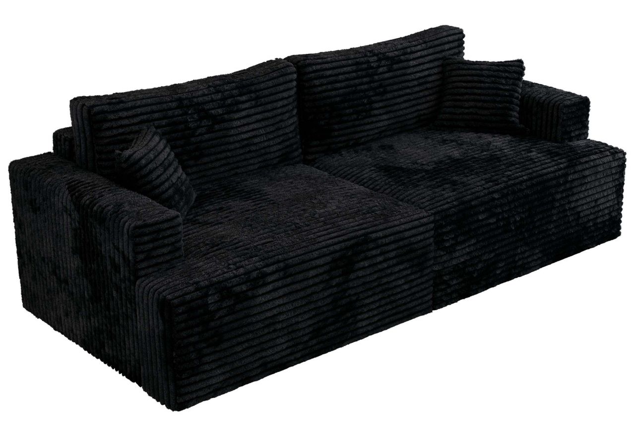 Sofa VIRELLA - czarny, sztruks