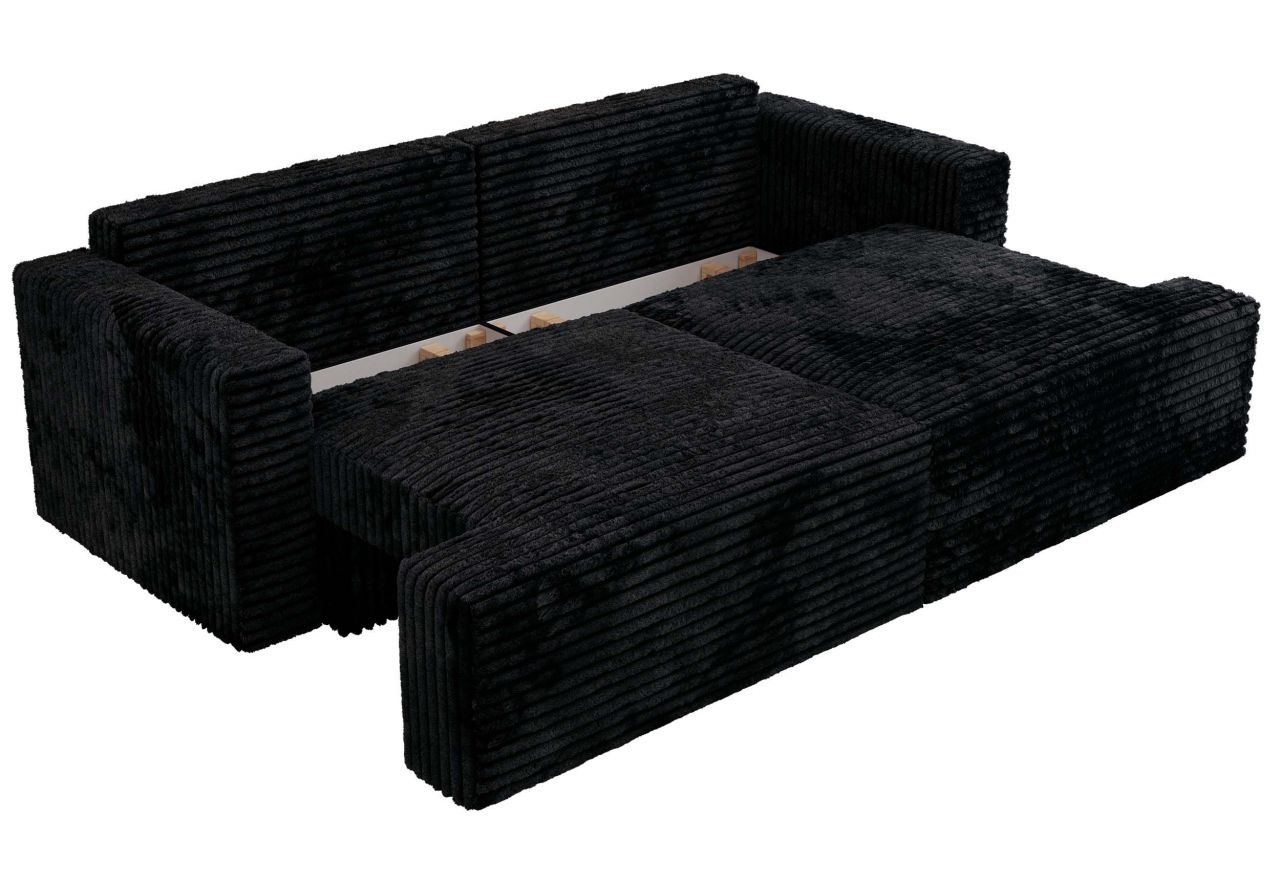 Sofa VIRELLA - czarny, sztruks