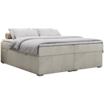 Łóżko kontynentalne bez wezgłowia BESS 200x200 - Monolith 02 - beżowy - OUTLET