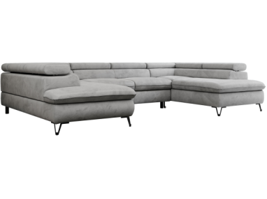 Narożnik PEDRO U - Monolith 84 - jasny szary - OUTLETU