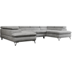 Narożnik PEDRO U - Monolith 84 - jasny szary - OUTLETU