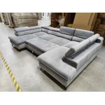 Narożnik PEDRO U - Monolith 84 - jasny szary - OUTLETU