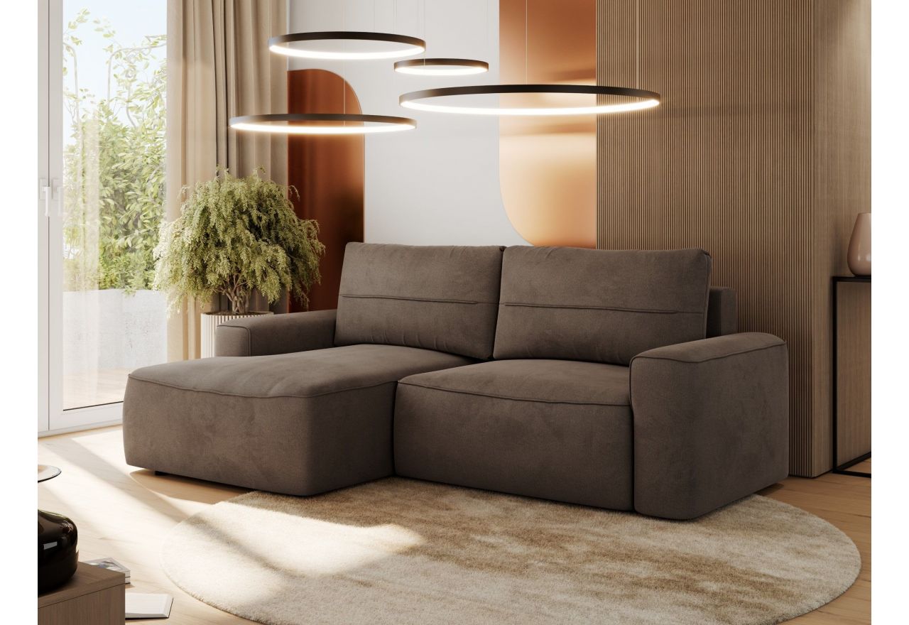 Narożnik BELLUNO L - Monolith 15 - brązowy - OUTLETU