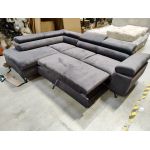 Narożnik PETER L - Monolith 92 - ciemny szary - OUTLETU