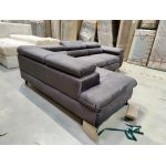 Narożnik PETER L - Monolith 92 - ciemny szary - OUTLETU