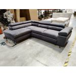 Narożnik PETER L - Monolith 92 - ciemny szary - OUTLETU