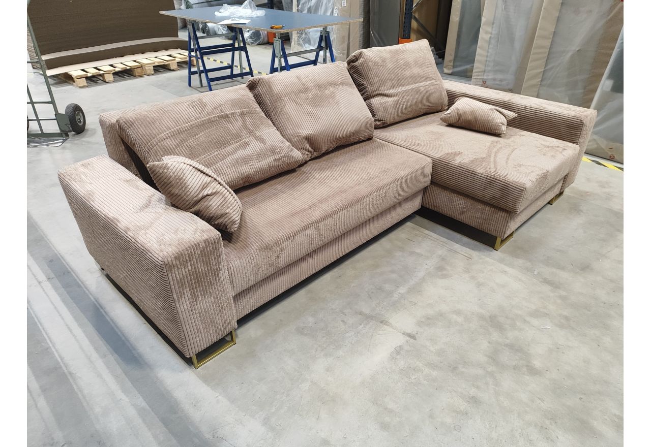 Narożnik DORIAN L - Lincoln 07 - jasny brązowy - OUTLET