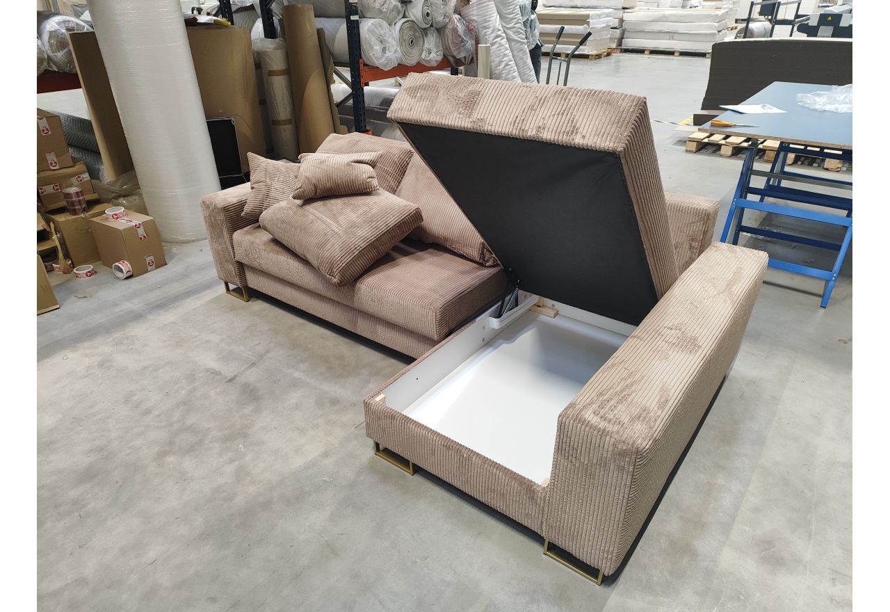 Narożnik DORIAN L - Lincoln 07 - jasny brązowy - OUTLET