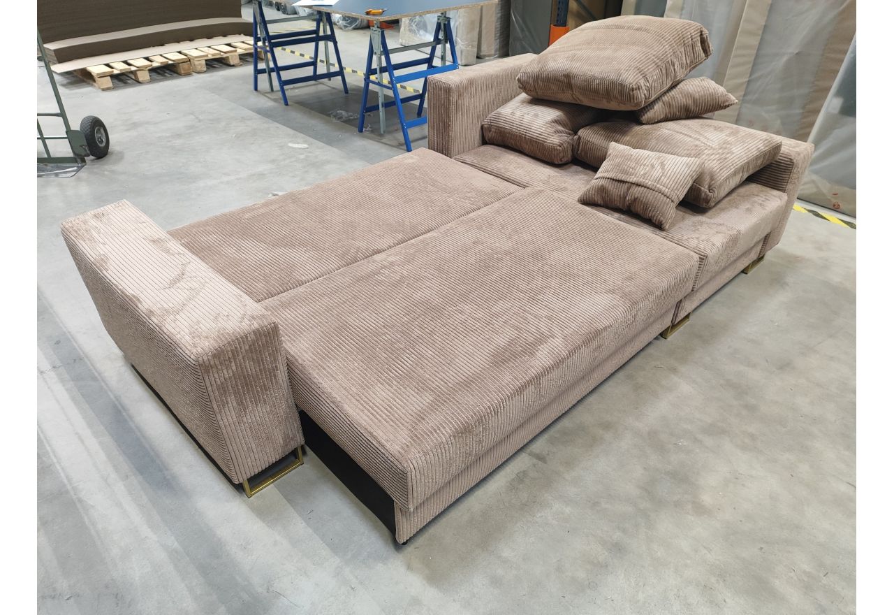 Narożnik DORIAN L - Lincoln 07 - jasny brązowy - OUTLET