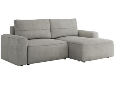 Narożnik BELLUNO L - strona prawa - jasnoszary, struktura