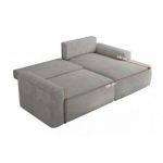 Narożnik BELLUNO L - strona prawa - jasnoszary, struktura