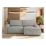 Narożnik BELLUNO L - strona prawa - jasnoszary, struktura