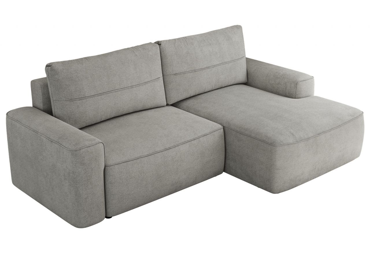 Narożnik BELLUNO L - strona prawa - jasnoszary, struktura