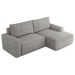 Narożnik BELLUNO L - strona prawa - jasnoszary, struktura