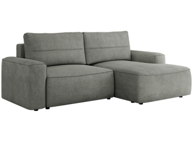 Narożnik BELLUNO L - strona prawa - szary, struktura