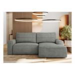 Narożnik BELLUNO L - strona prawa - szary, struktura