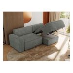 Narożnik BELLUNO L - strona prawa - szary, struktura